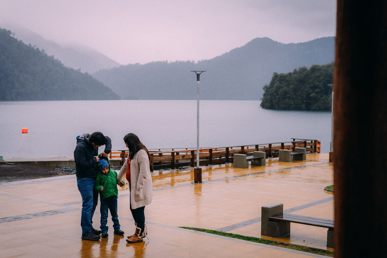 Mery y Julio — Sesión familiar en Panguipulli