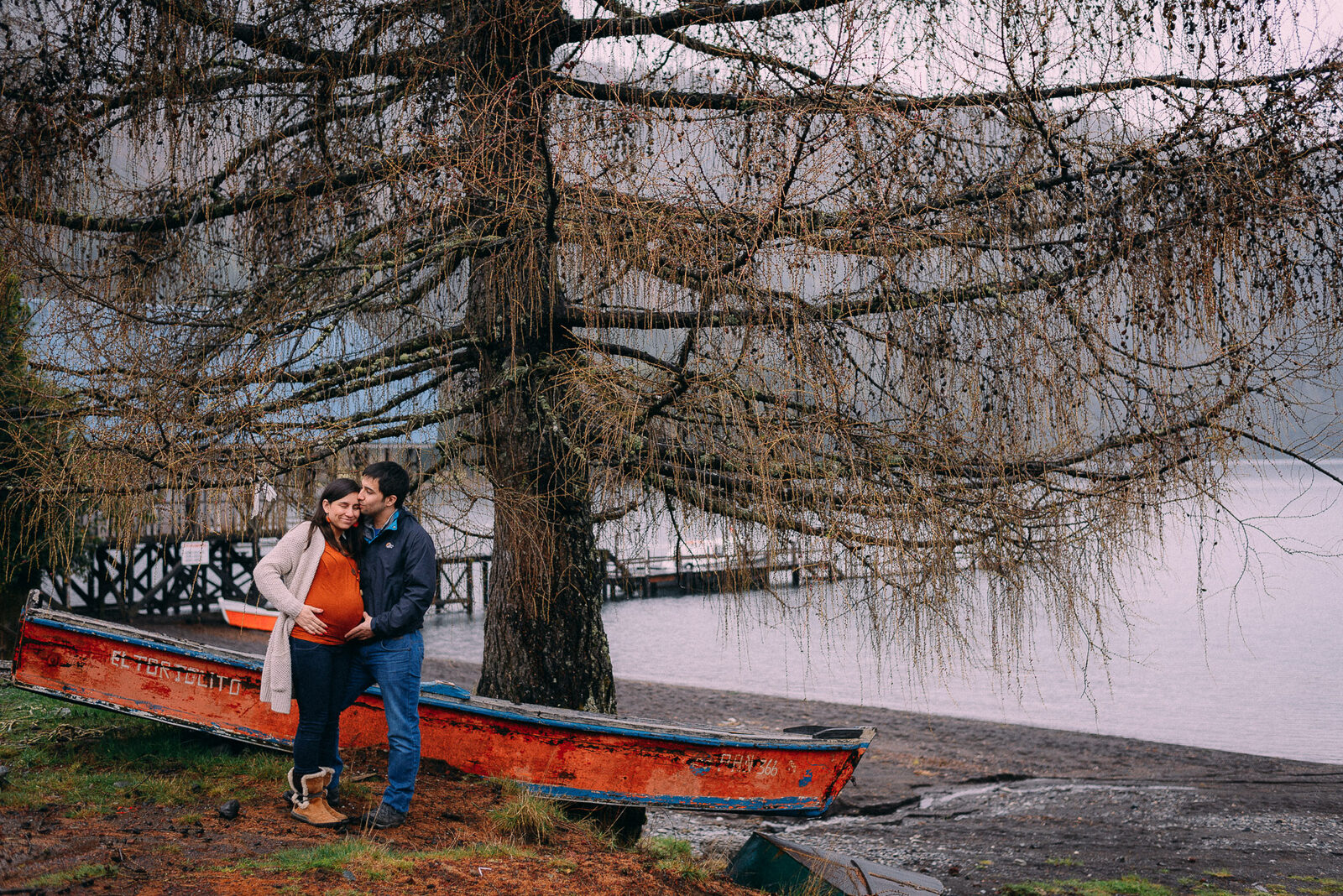 Mery y Julio — Sesión familiar en Panguipulli