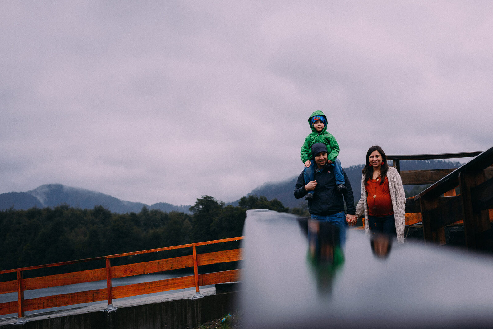 Mery y Julio — Sesión familiar en Panguipulli