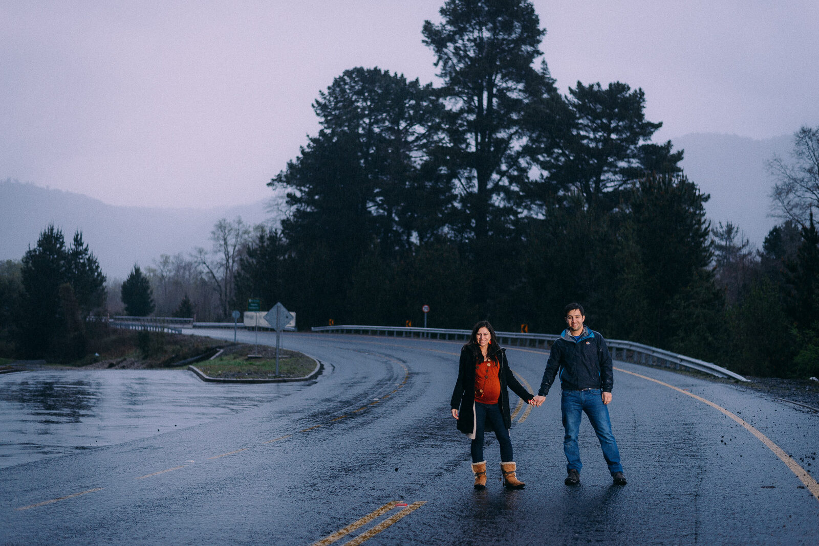 Mery y Julio — Sesión familiar en Panguipulli