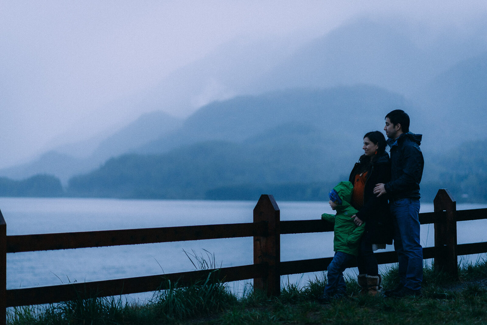 Mery y Julio — Sesión familiar en Panguipulli